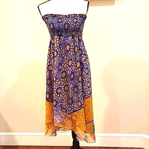 Sunny Leigh Strapless Hi-Low Sundress